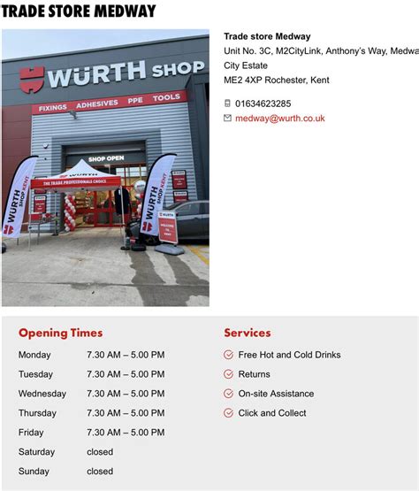 wurth northampton|wurth medway city estate.